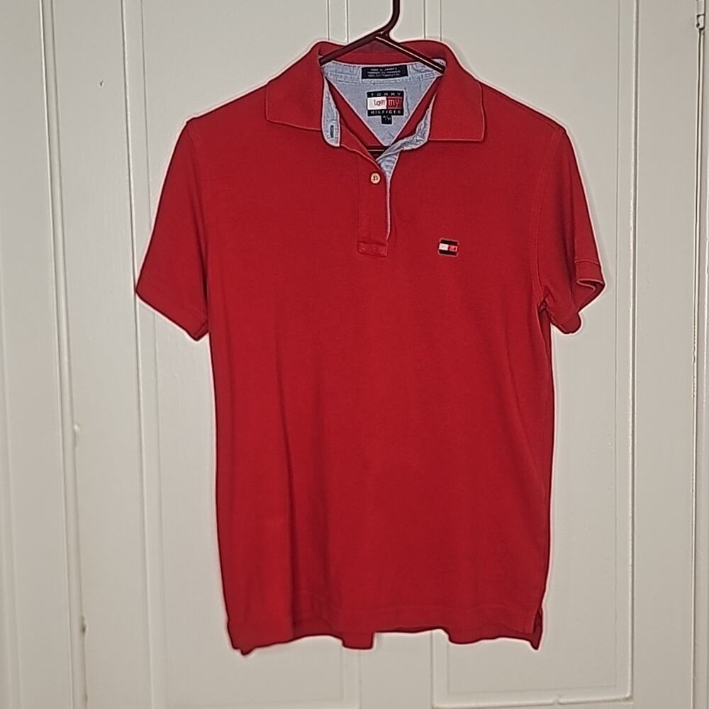 Boy's Med Red Tommy Hilfiger Polo